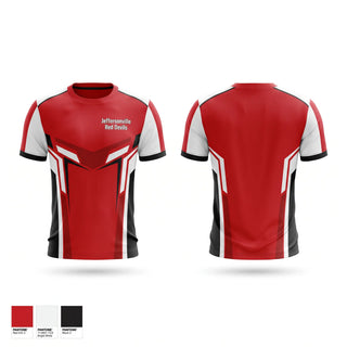 Short Sleeve Performance Shirt, Jeffersonville Red Devils, , Teamtime, Team time, sublimation, custom sports apparel, team uniforms, spirit wear, spiritwear, sports uniforms, custom shirts, team store, custom team store, fundraiser sports, apparel fundraiser