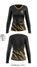 South Anchorage Softball 70585498 Women's Long Sleeve V-neck Shirt - 1