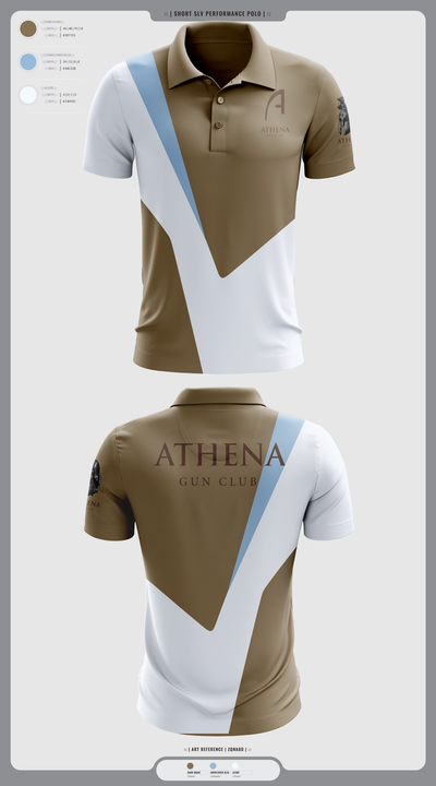 Athena Gun Club 10073430 Short Sleeve Performance Polo - 3
