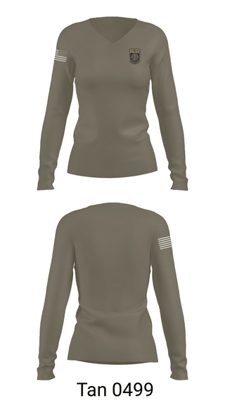 Womens Long Sleeve Vneck Shirt, New Castle Police Department, Police, Teamtime, Team time, sublimation, custom sports apparel, team uniforms, spirit wear, spiritwear, sports uniforms, custom shirts, team store, custom team store, fundraiser sports, apparel fundraiser