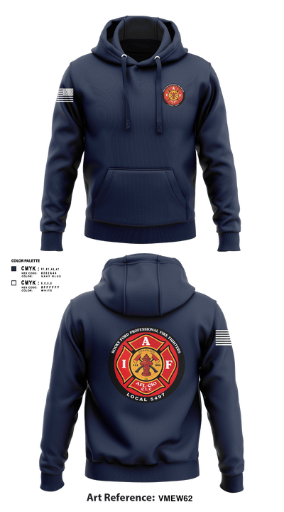 Rocky Ford Professional Firefighters Local 5497 65763835 Hoodie - 103