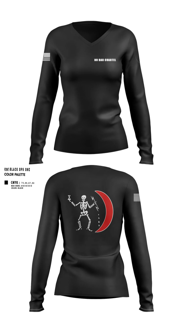 SOTU004 45554903 Women's Long Sleeve V-neck Shirt - 3
