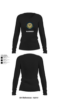 BLACKSHEEP 58862333 Women's Long Sleeve V-neck Shirt - 22