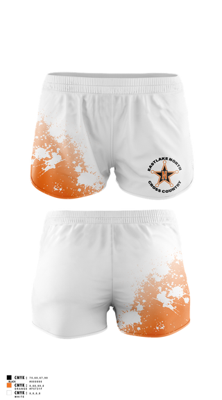 Track Shorts, Eastlake North Cross County, Cross Country, Teamtime, Team time, sublimation, custom sports apparel, team uniforms, spirit wear, spiritwear, sports uniforms, custom shirts, team store, custom team store, fundraiser sports, apparel fundraiser