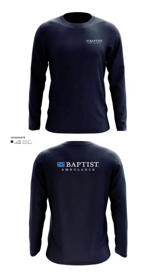 Long Sleeve Performance Shirt, Baptist EMS, EMS/EMT, Teamtime, Team time, sublimation, custom sports apparel, team uniforms, spirit wear, spiritwear, sports uniforms, custom shirts, team store, custom team store, fundraiser sports, apparel fundraiser