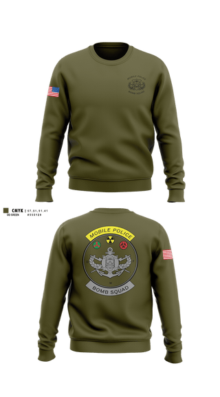 Crew Neck Sweatshirt, Mobile Police EOD Unit, Police, Teamtime, Team time, sublimation, custom sports apparel, team uniforms, spirit wear, spiritwear, sports uniforms, custom shirts, team store, custom team store, fundraiser sports, apparel fundraiser