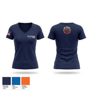 Womens Short Sleeve Vneck Shirt, Wittenberg Area Protective Services District, Fire Department, Teamtime, Team time, sublimation, custom sports apparel, team uniforms, spirit wear, spiritwear, sports uniforms, custom shirts, team store, custom team store, fundraiser sports, apparel fundraiser