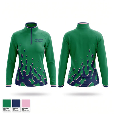 South Oldham Lady Sluggers Quarter Zip Jacket - 1