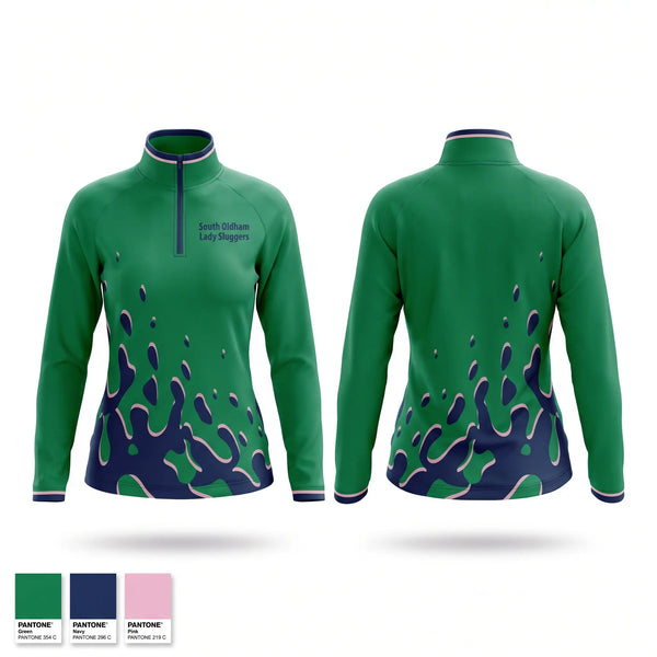 Quarter Zip Jacket, South Oldham Lady Sluggers, Softball, Teamtime, Team time, sublimation, custom sports apparel, team uniforms, spirit wear, spiritwear, sports uniforms, custom shirts, team store, custom team store, fundraiser sports, apparel fundraiser
