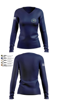 CalOES PSC 2103700 Women's Long Sleeve V-neck Shirt - 1