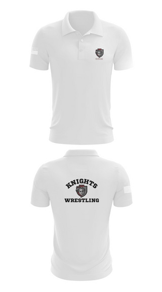 Short Sleeve Performance Polo, Lansingburgh Knights, Wrestling, Teamtime, Team time, sublimation, custom sports apparel, team uniforms, spirit wear, spiritwear, sports uniforms, custom shirts, team store, custom team store, fundraiser sports, apparel fundraiser