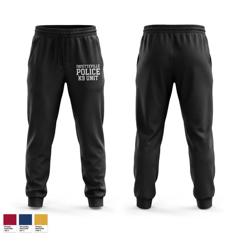Sweatpants, Fayetteville Police K-9 Unit, Police, Teamtime, Team time, sublimation, custom sports apparel, team uniforms, spirit wear, spiritwear, sports uniforms, custom shirts, team store, custom team store, fundraiser sports, apparel fundraiser
