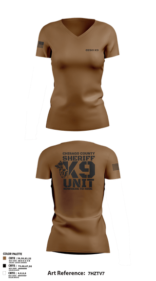 Womens Short Sleeve Vneck Shirt, Chisago County K9 Unit, , Teamtime, Team time, sublimation, custom sports apparel, team uniforms, spirit wear, spiritwear, sports uniforms, custom shirts, team store, custom team store, fundraiser sports, apparel fundraiser