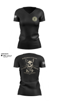 Williamson County K-9 Unit 61975120 Women's Short Sleeve V-neck Shirt - 13