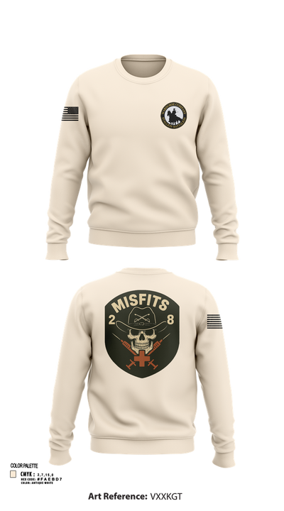 2-8 Cav, HHC, Medic Platoon 50281984 Crew Neck Sweatshirt - 103