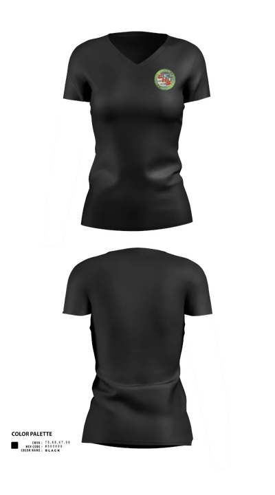 Common Hardware Systems 68002852 Women's Short Sleeve V-neck Shirt - 40