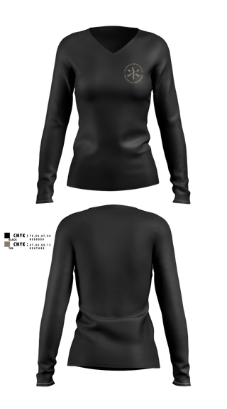 Womens Long Sleeve Vneck Shirt, LMPD HSO TRT, Police, Teamtime, Team time, sublimation, custom sports apparel, team uniforms, spirit wear, spiritwear, sports uniforms, custom shirts, team store, custom team store, fundraiser sports, apparel fundraiser