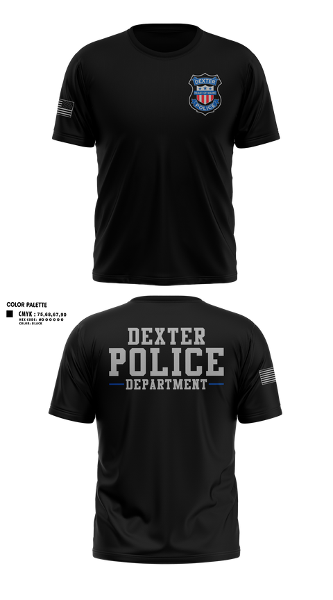 Short Sleeve Performance Shirt, Dexter Police Department, Police, Teamtime, Team time, sublimation, custom sports apparel, team uniforms, spirit wear, spiritwear, sports uniforms, custom shirts, team store, custom team store, fundraiser sports, apparel fundraiser