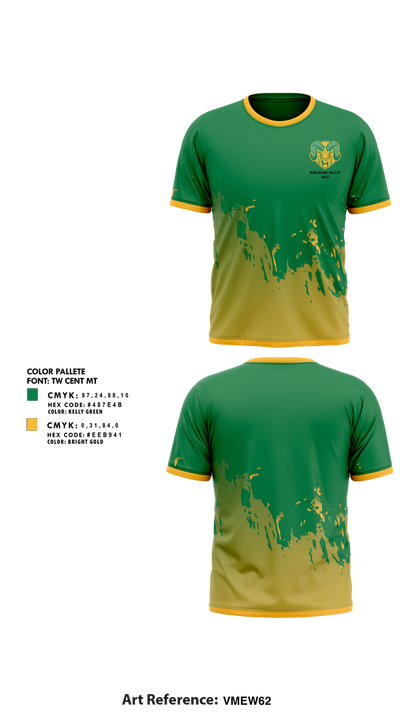 Wyalusing Valley Senior High School Golf 42348847 Short Sleeve Performance Shirt - 1
