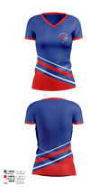 Leander High School Golf 21884690 Women's Short Sleeve V-neck Shirt - 1