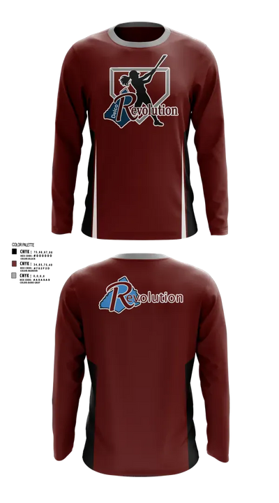 Revolution Delco 14U White 16539656 Long Sleeve Performance Shirt 5