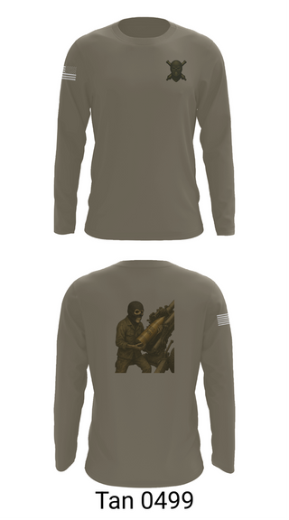 Long Sleeve Performance Shirt, 2/11 Battery H, Marines, Teamtime, Team time, sublimation, custom sports apparel, team uniforms, spirit wear, spiritwear, sports uniforms, custom shirts, team store, custom team store, fundraiser sports, apparel fundraiser