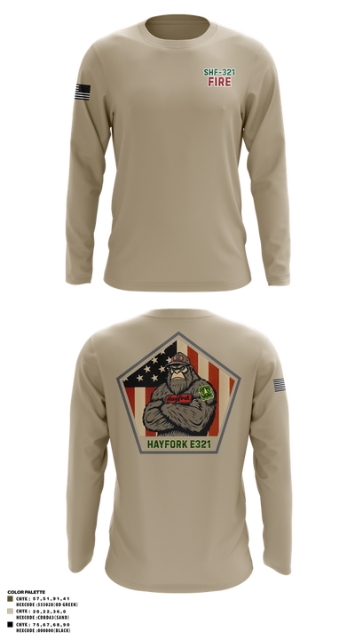 Hayfork Engine 321 44887937 Long Sleeve Performance Shirt 15