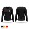 Police Women's Long Sleeve V-neck Shirt - 1