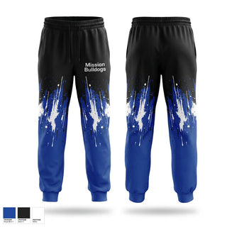 Sweatpants, Mission Bulldogs, Cross Country, Teamtime, Team time, sublimation, custom sports apparel, team uniforms, spirit wear, spiritwear, sports uniforms, custom shirts, team store, custom team store, fundraiser sports, apparel fundraiser