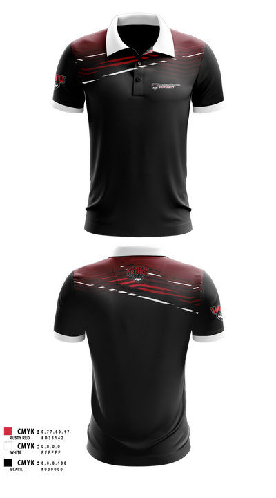 Western Oregon University Equestrian 74623833 Short Sleeve Performance Polo - 100