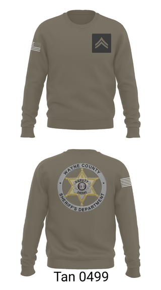 Crew Neck Sweatshirt, Wayne County Sheriff’s Department, Police, Teamtime, Team time, sublimation, custom sports apparel, team uniforms, spirit wear, spiritwear, sports uniforms, custom shirts, team store, custom team store, fundraiser sports, apparel fundraiser