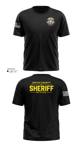Old School Cotton Feel Shirt, Uintah County Sheriffs Office, Police, Teamtime, Team time, sublimation, custom sports apparel, team uniforms, spirit wear, spiritwear, sports uniforms, custom shirts, team store, custom team store, fundraiser sports, apparel fundraiser