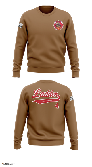 Crew Neck Sweatshirt, Engine 40 Ladder 4 Medic 19, , Teamtime, Team time, sublimation, custom sports apparel, team uniforms, spirit wear, spiritwear, sports uniforms, custom shirts, team store, custom team store, fundraiser sports, apparel fundraiser