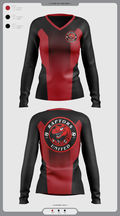 Raptors United 87880820 Women's Long Sleeve V-neck Shirt - 2