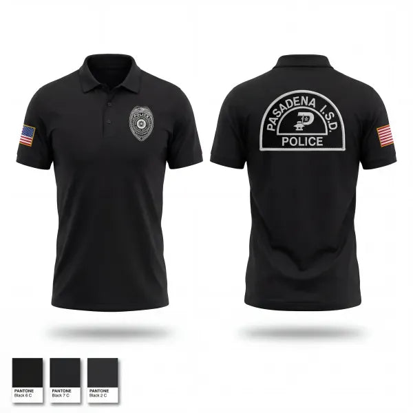 Short Sleeve Performance Polo, Pasadena I.S.D., Police, Teamtime, Team time, sublimation, custom sports apparel, team uniforms, spirit wear, spiritwear, sports uniforms, custom shirts, team store, custom team store, fundraiser sports, apparel fundraiser