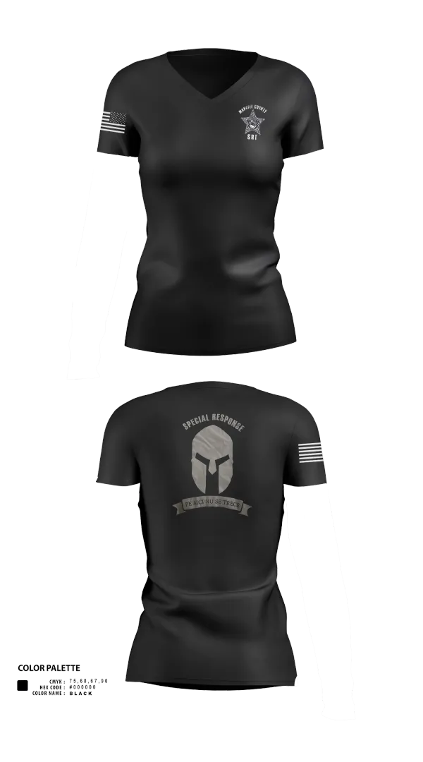 Womens Short Sleeve Vneck Shirt, Special Response Team, , Teamtime, Team time, sublimation, custom sports apparel, team uniforms, spirit wear, spiritwear, sports uniforms, custom shirts, team store, custom team store, fundraiser sports, apparel fundraiser