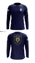Ellwood city police 80330688 Long Sleeve Performance Shirt - 100