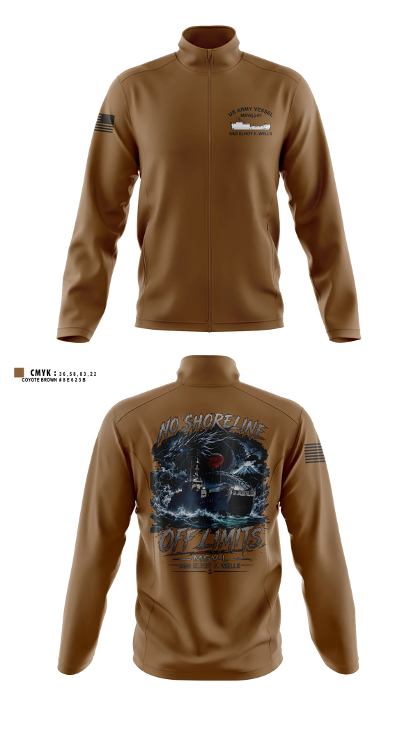 Fleece Jacket, MSV(L) 01, Army, Teamtime, Team time, sublimation, custom sports apparel, team uniforms, spirit wear, spiritwear, sports uniforms, custom shirts, team store, custom team store, fundraiser sports, apparel fundraiser