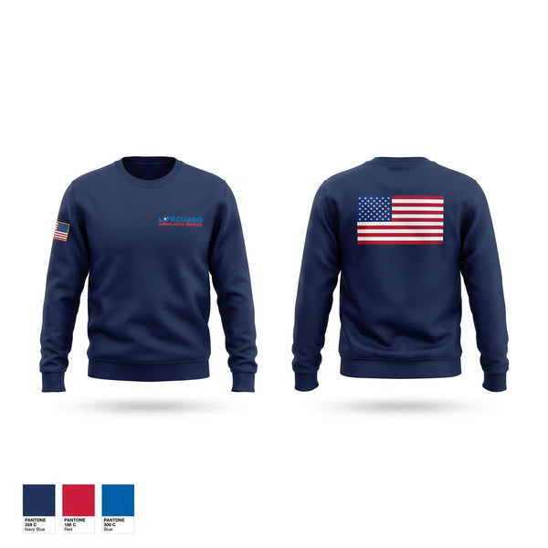 Crew Neck Sweatshirt, Lifeguard ambulance, EMS/EMT, Teamtime, Team time, sublimation, custom sports apparel, team uniforms, spirit wear, spiritwear, sports uniforms, custom shirts, team store, custom team store, fundraiser sports, apparel fundraiser