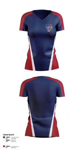 Womens Short Sleeve Vneck Shirt, ALA Patriots, , Teamtime, Team time, sublimation, custom sports apparel, team uniforms, spirit wear, spiritwear, sports uniforms, custom shirts, team store, custom team store, fundraiser sports, apparel fundraiser