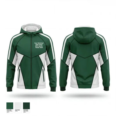 Cass Technical High School Girls Varsity Tennis Team 63156221 Windbreaker - 1