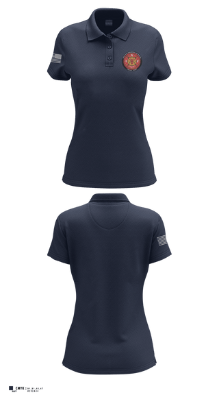 Womens Short Sleeve Performance Polo, Rocky Ford Professional Firefighters Local 5497, Fire Department, Teamtime, Team time, sublimation, custom sports apparel, team uniforms, spirit wear, spiritwear, sports uniforms, custom shirts, team store, custom team store, fundraiser sports, apparel fundraiser