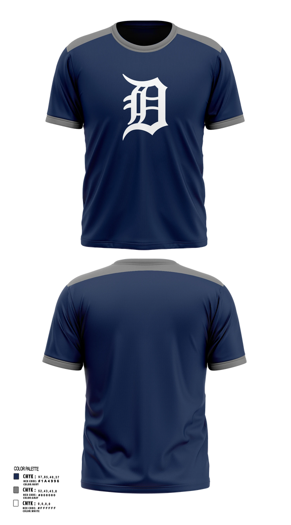 Short Sleeve Performance Shirt, Tigers, Baseball, Teamtime, Team time, sublimation, custom sports apparel, team uniforms, spirit wear, spiritwear, sports uniforms, custom shirts, team store, custom team store, fundraiser sports, apparel fundraiser