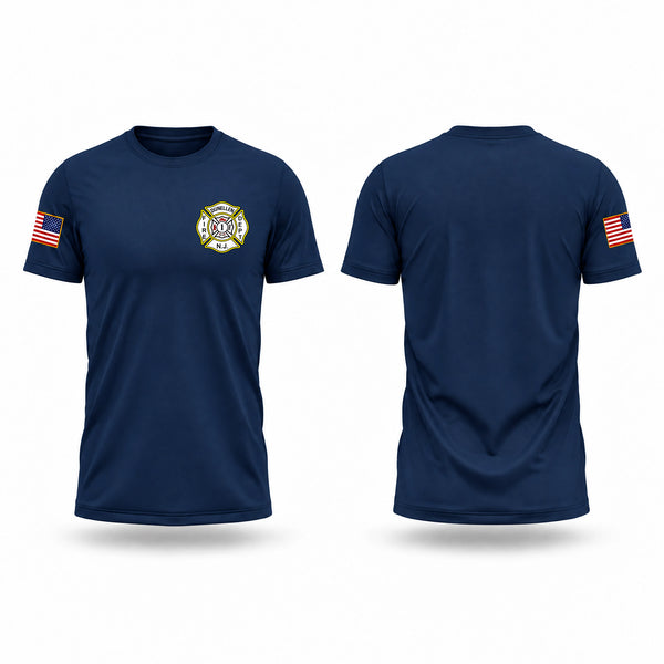 Dunellen Fire Department Old School Cotton Feel Shirt - 1