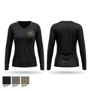 Womens Long Sleeve Vneck Shirt, Warren County, Police, Teamtime, Team time, sublimation, custom sports apparel, team uniforms, spirit wear, spiritwear, sports uniforms, custom shirts, team store, custom team store, fundraiser sports, apparel fundraiser