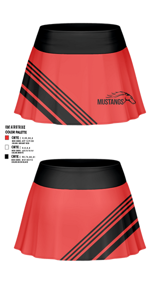 Skort, FLINTHILLS MUSTANGS, , Teamtime, Team time, sublimation, custom sports apparel, team uniforms, spirit wear, spiritwear, sports uniforms, custom shirts, team store, custom team store, fundraiser sports, apparel fundraiser