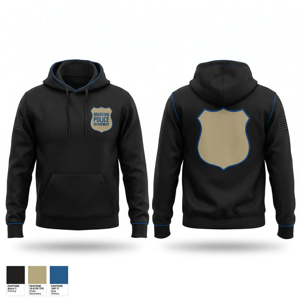 Hoodie, Bradford police department, Police, Teamtime, Team time, sublimation, custom sports apparel, team uniforms, spirit wear, spiritwear, sports uniforms, custom shirts, team store, custom team store, fundraiser sports, apparel fundraiser