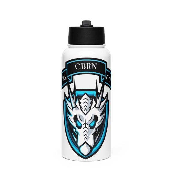 1st Platoon, 95th CBRN 66149028 Stainless Steel Water Bottle with a Straw Lid