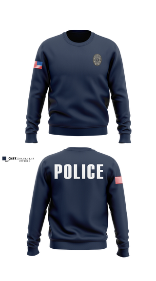 Crew Neck Sweatshirt, Rayne Police Department, Police, Teamtime, Team time, sublimation, custom sports apparel, team uniforms, spirit wear, spiritwear, sports uniforms, custom shirts, team store, custom team store, fundraiser sports, apparel fundraiser