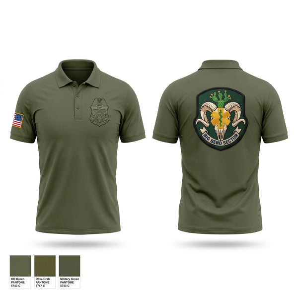 Short Sleeve Performance Polo, Border Patrol EMT, Police, Teamtime, Team time, sublimation, custom sports apparel, team uniforms, spirit wear, spiritwear, sports uniforms, custom shirts, team store, custom team store, fundraiser sports, apparel fundraiser